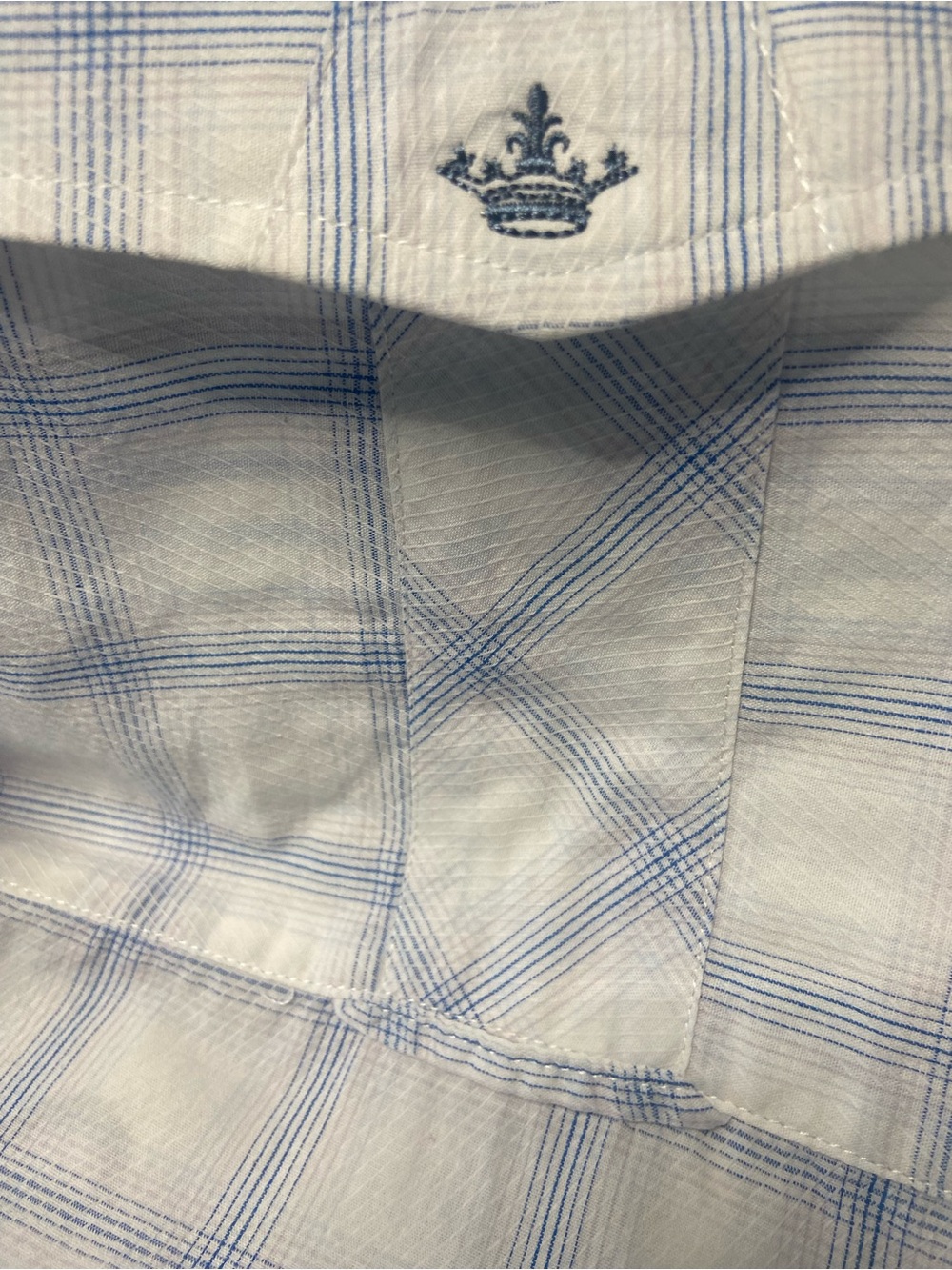 English Laundry Men’s XL Embroidered Button Down Shirt Plaid Designer Casual - Picture 12 of 15